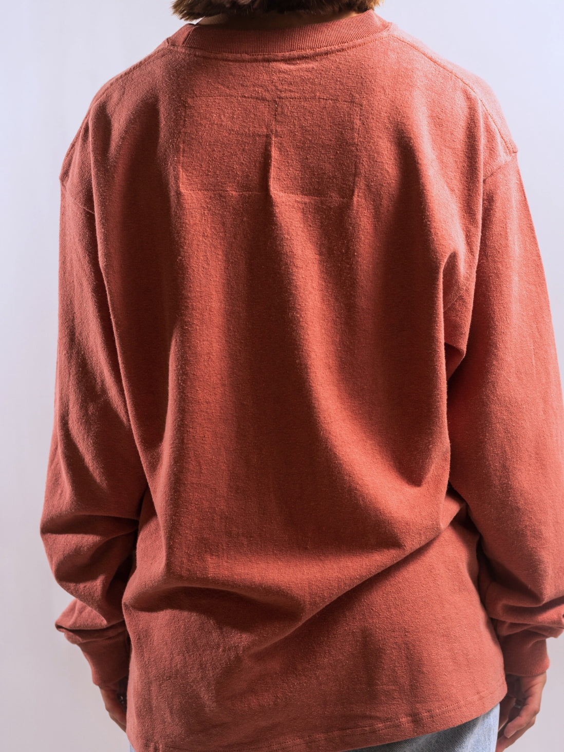 00007 LF LOGO LONG-SLEEVE TEE - GARMENT-DYED W/ NATURAL DYES - HAZE ORANGE