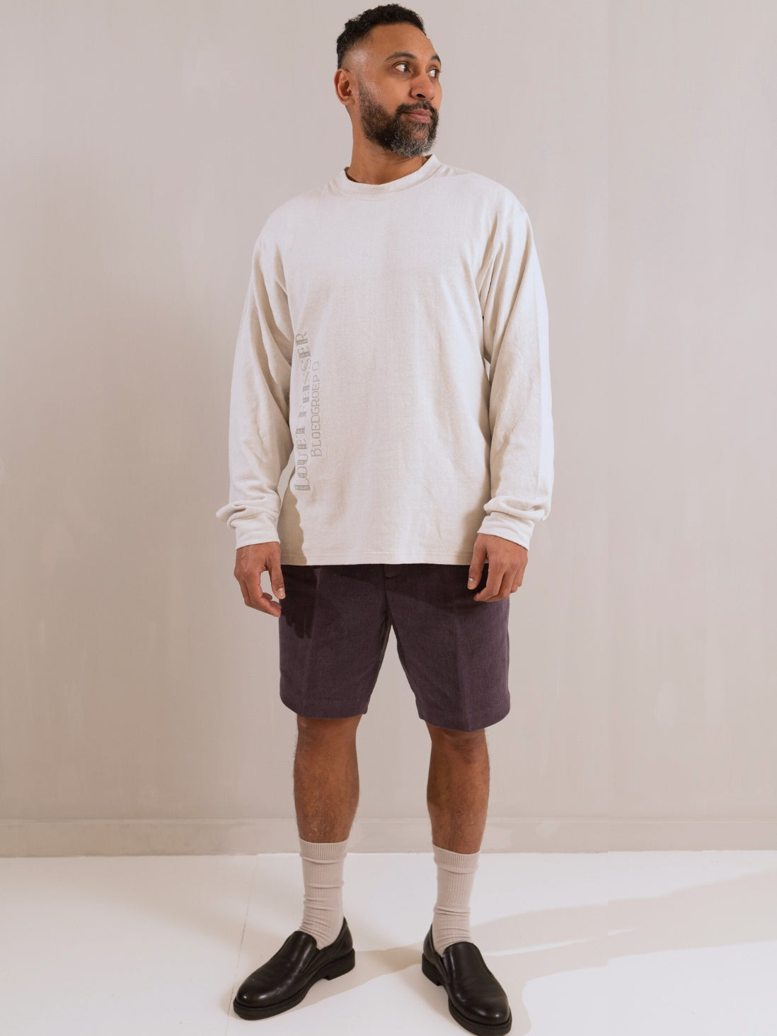 00007 LF LONG-SLEEVE TEE - GARMENT-DYED W/ NATURAL DYES - SAIL WHITE