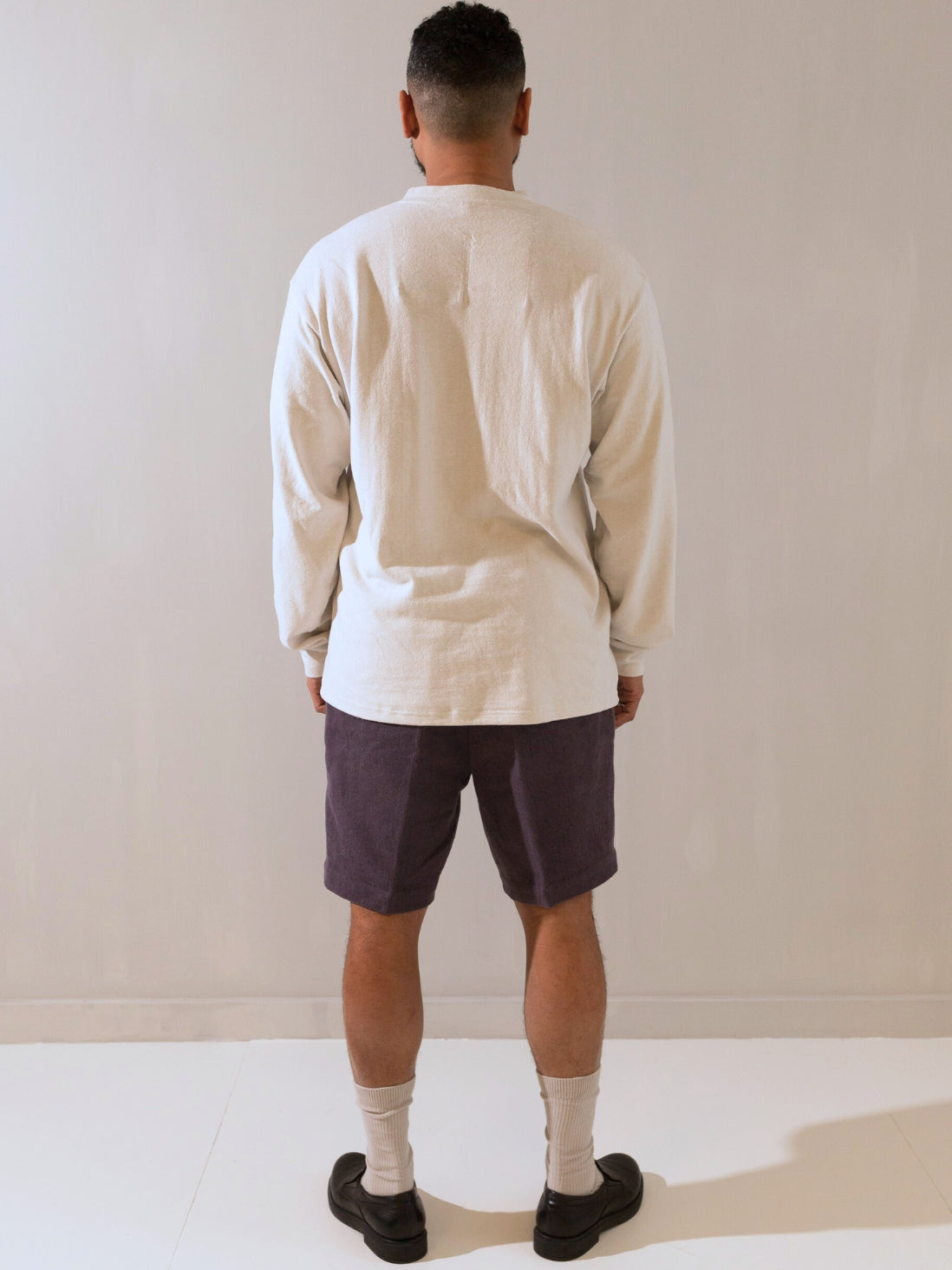 00007 LF LONG-SLEEVE TEE - GARMENT-DYED W/ NATURAL DYES - SAIL WHITE