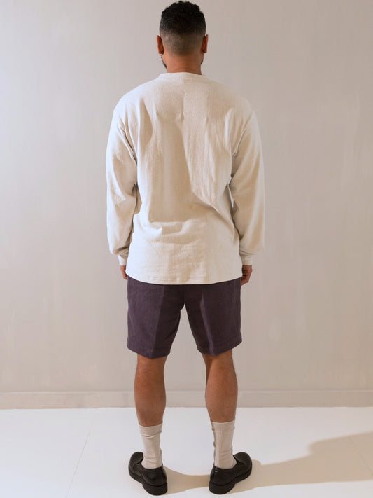 00007 LF LONG-SLEEVE TEE - GARMENT-DYED W/ NATURAL DYES - SAIL WHITE