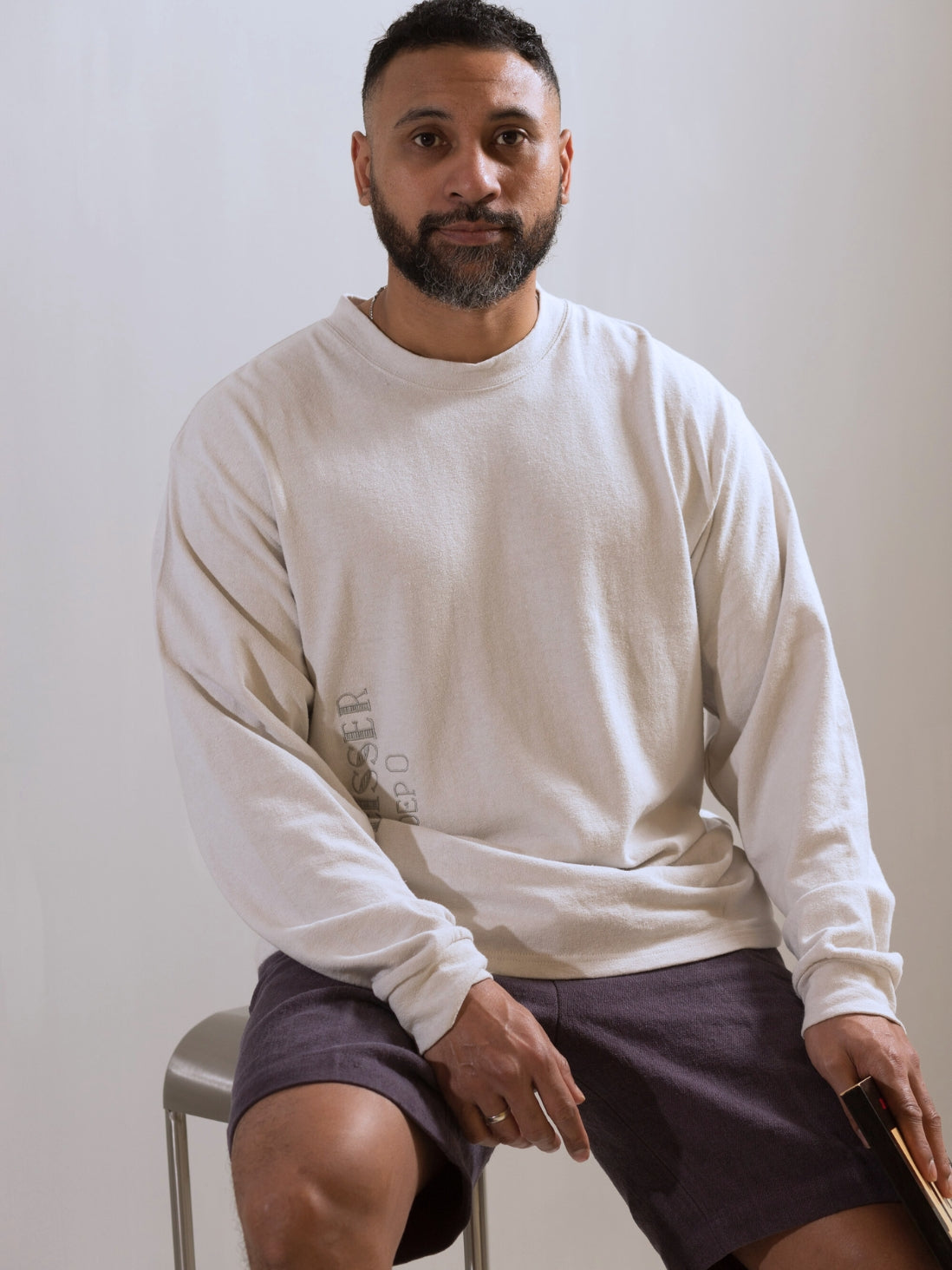 00007 LF LONG-SLEEVE TEE - GARMENT-DYED W/ NATURAL DYES - SAIL