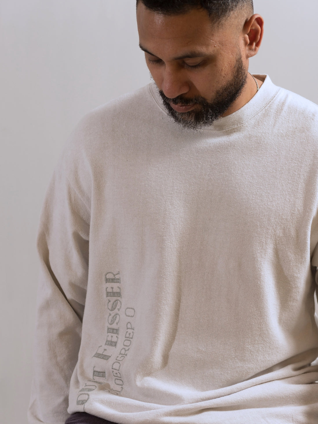 00007 LF LONG-SLEEVE TEE - GARMENT-DYED W/ NATURAL DYES - SAIL WHITE