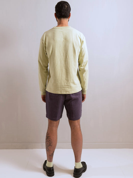 00007 LF LONG-SLEEVE TEE - GARMENT-DYED W/ NATURAL DYES - BLOUSE GREEN