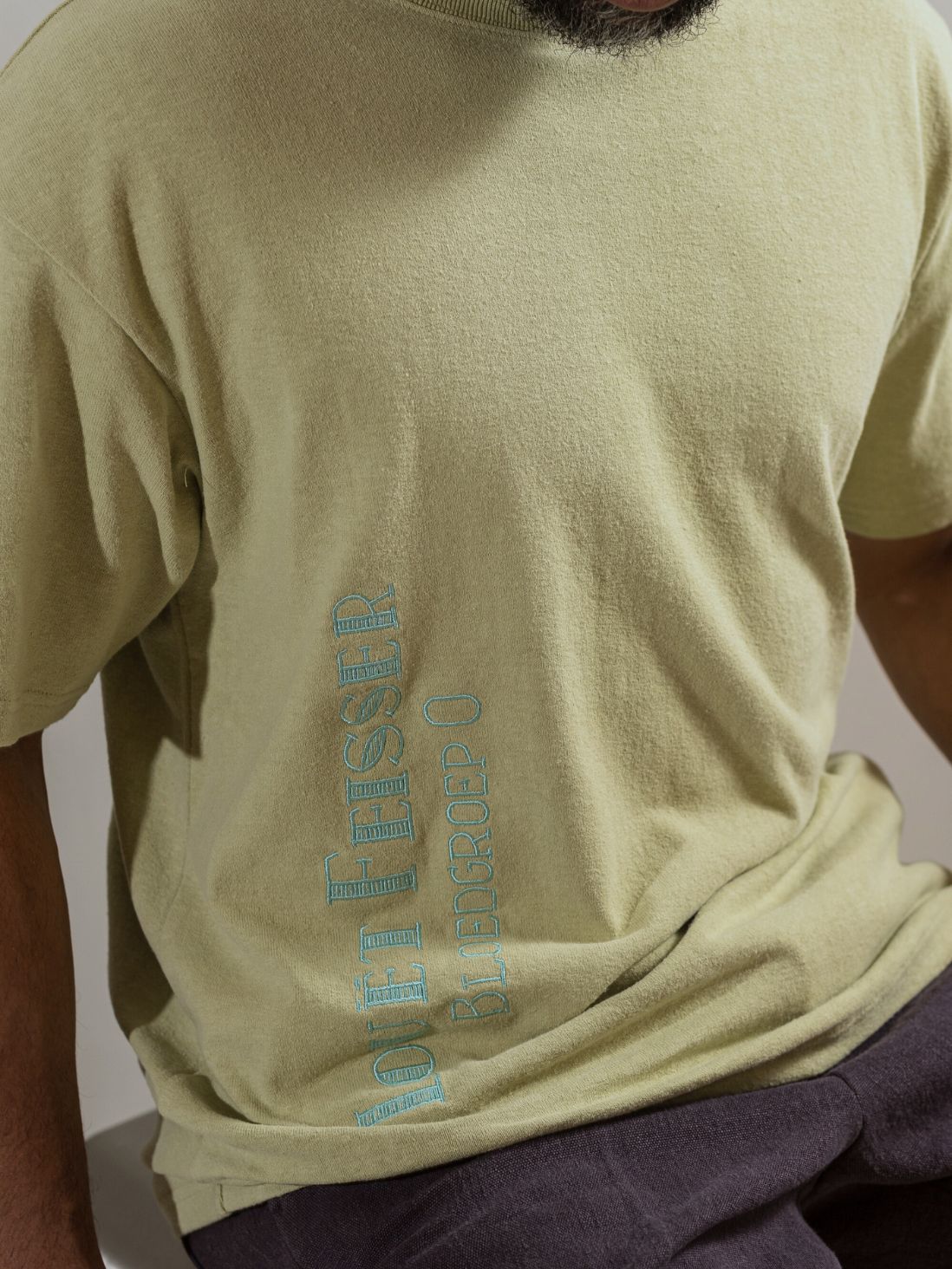 00005 LF LOGO TEE - GARMENT-DYED W/ NATURAL DYES - BLOUSE GREEN